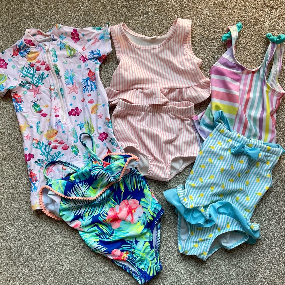Toddler Girl 24 Month/2T Swim Bundle Lot Bathing Suit